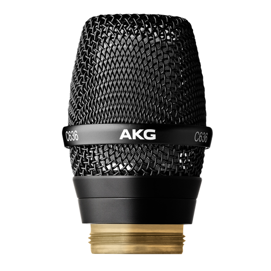 C636 WL1 MICROPHONE HEAD WITH C636 ACOUSTIC FOR WIRELESS SYSTEMS DMS800 AND WMS4500